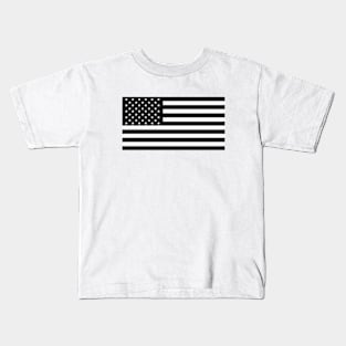 American USA Flag Stickers Kids T-Shirt